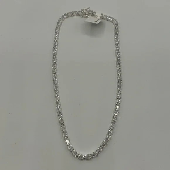 28ct Oval Tennis Necklace - Picture 10 of 16